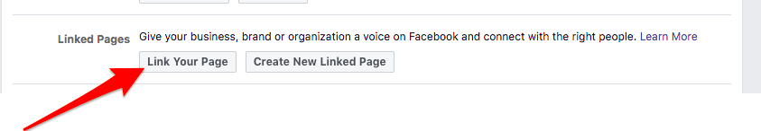 Link Facebook Group and Page
