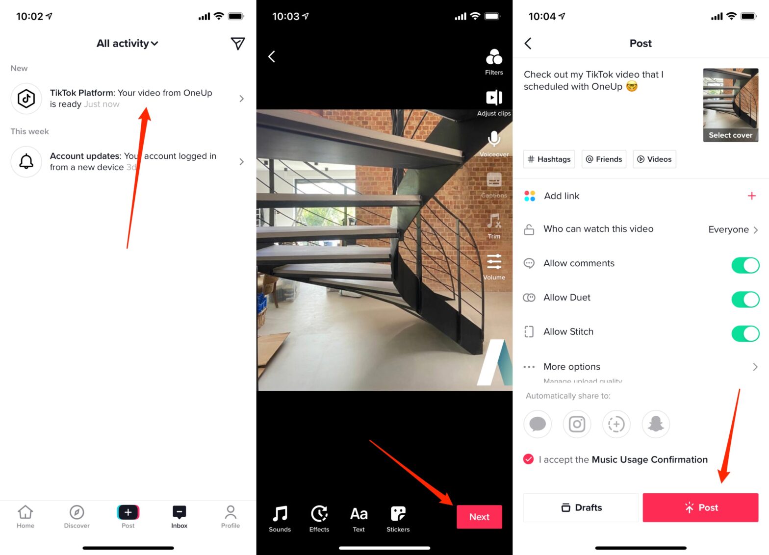 how to schedule posts on tiktok for free